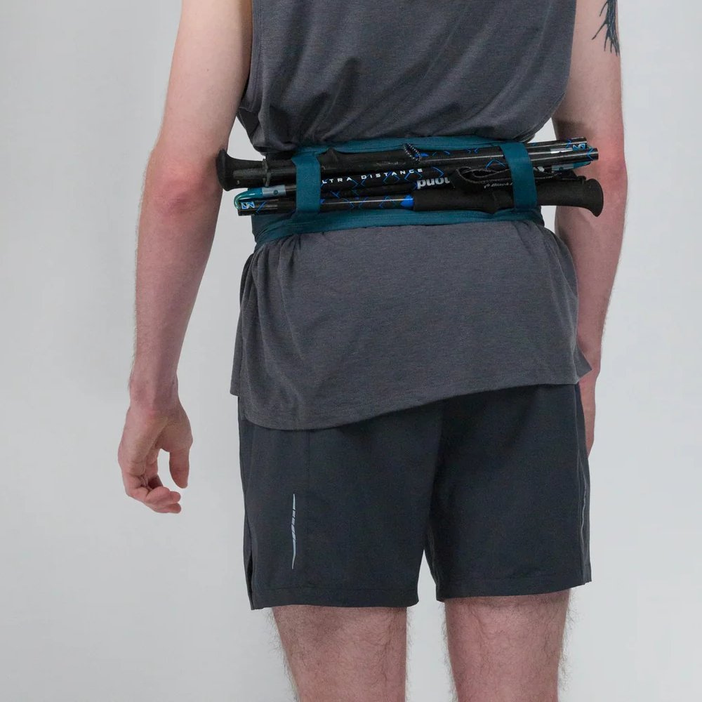 Naked running band with poles